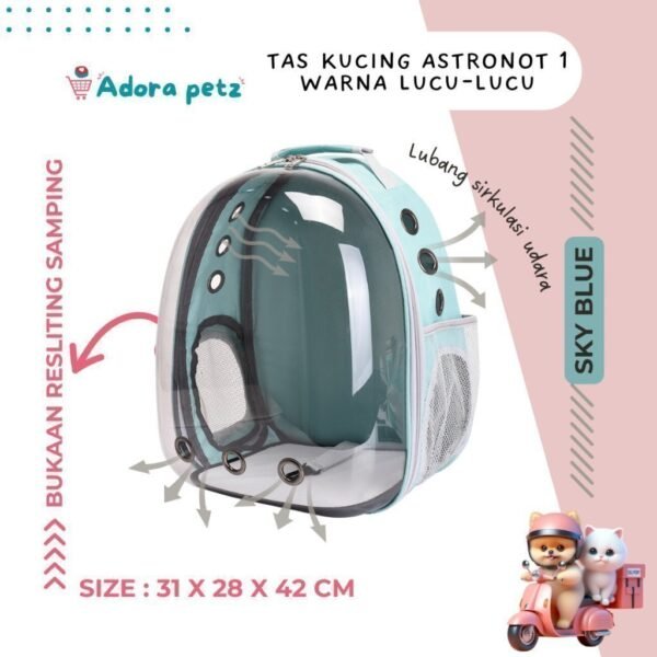 Tas kucing Astronot 1 Full Transparan - Image 8