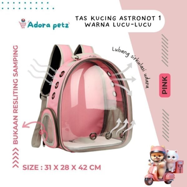 Tas kucing Astronot 1 Full Transparan - Image 4