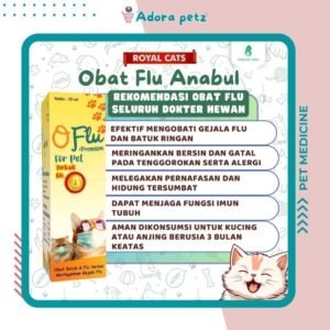 Obat Batuk Flu Herbal Kucing Anjing merk O-FLU Premium 20 ml
