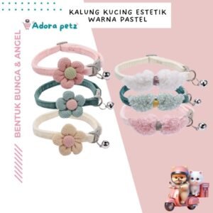 Kalung kucing bentuk bunga, bentuk angel