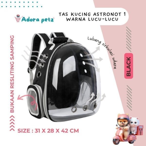 Tas kucing Astronot 1 Full Transparan - Image 3