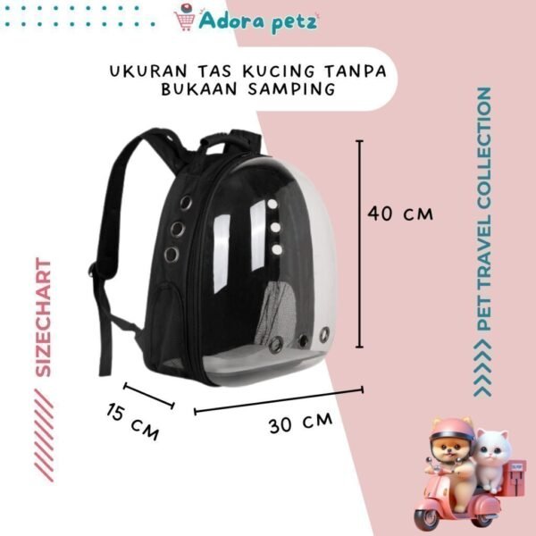 Tas kucing Astronot 1 Full Transparan - Image 9