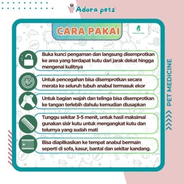 Mati kutu obat semprot kutu kucing anjing dan rumah agar anti kutu - Image 3