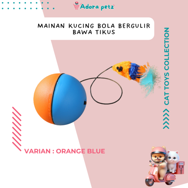 Mainan Kucing Smart Auto Cat Ball Tarik Tikus - Image 2