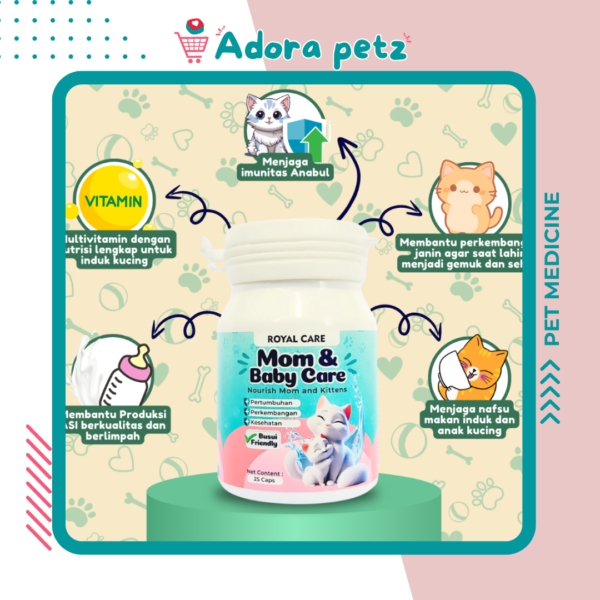 Vitamin Mom and Baby, Vitamin untuk kucing busui setelah melahirkan