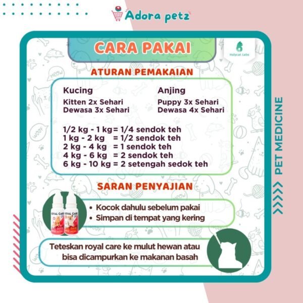 Obat Diare Royal Care untuk Kucing Anjing Kelinci - Image 2