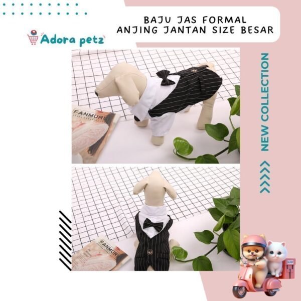 Baju jas kucing anjing kecil jantan