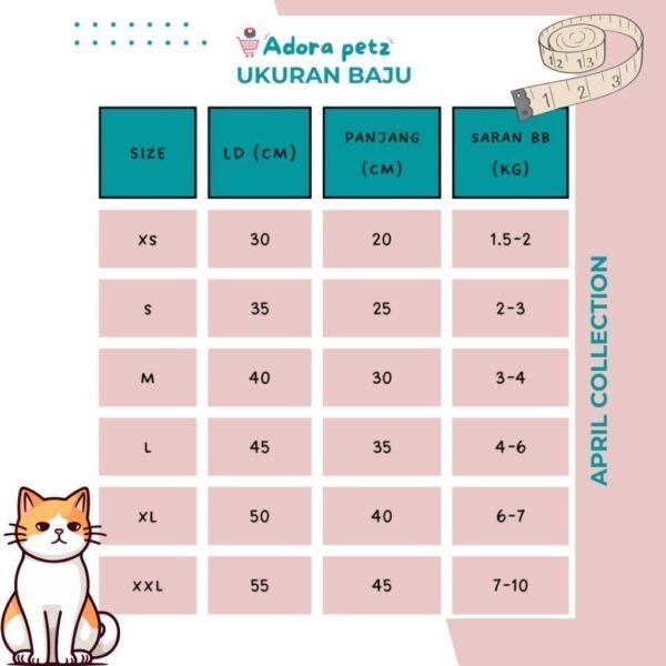 Baju kucing Anjing Model Korea - Image 6
