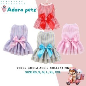 Baju kucing Anjing Model Korea