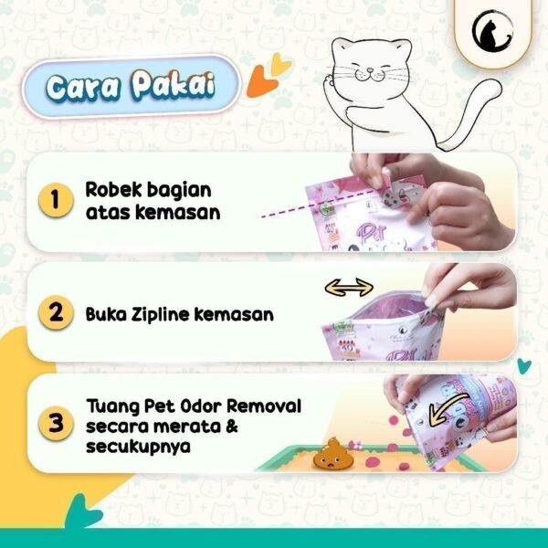 Pet odor Olive Care Butiran Penghilang Bau Litter Box - Image 4