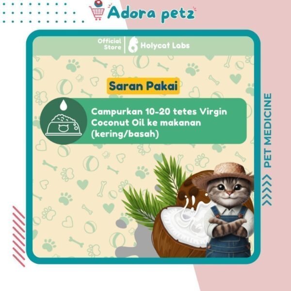 Virgin Coconut Oil VCO untuk kucing anjing Holy Cat Labs - Image 4