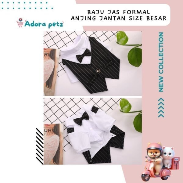 Baju jas kucing anjing kecil jantan - Image 2