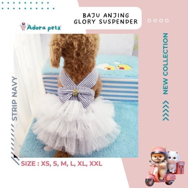 BAJU KUCING ANJING BETINA ~ GLORY SUSPENDER - Image 3