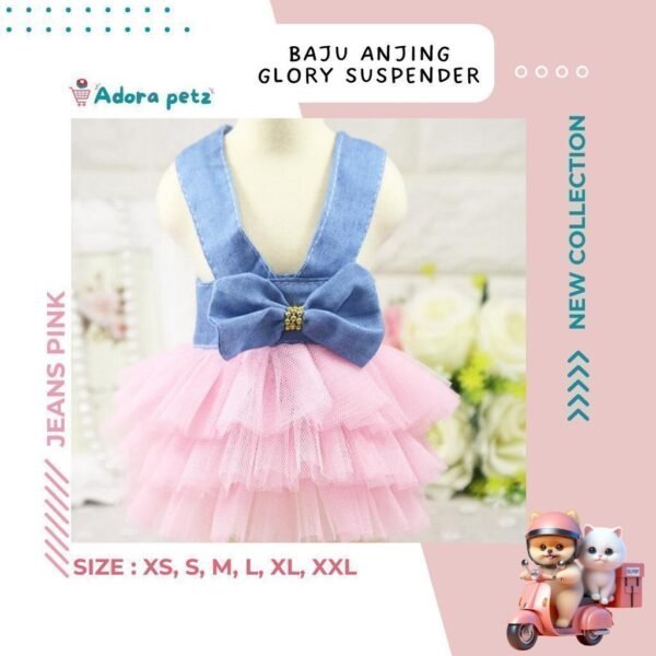 BAJU KUCING ANJING BETINA ~ GLORY SUSPENDER - Image 2
