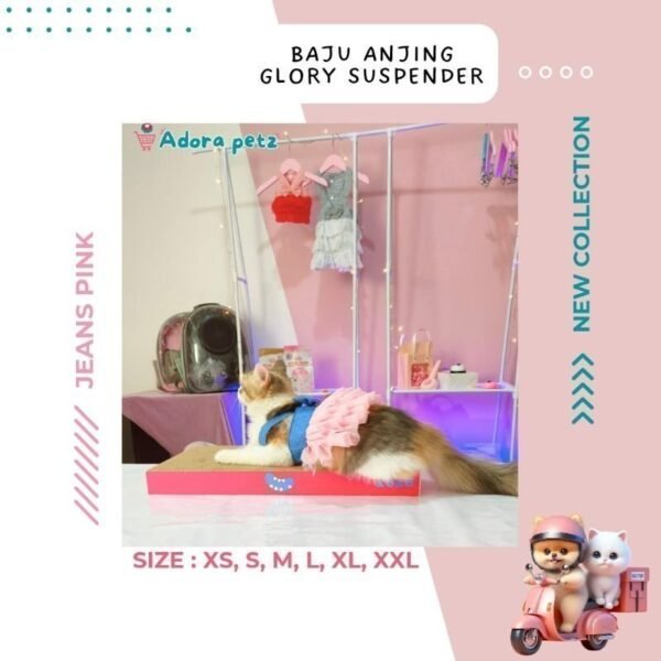 BAJU KUCING ANJING BETINA ~ GLORY SUSPENDER - Image 5