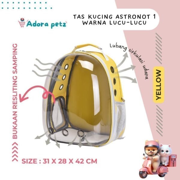 Tas kucing Astronot 1 Full Transparan - Image 7