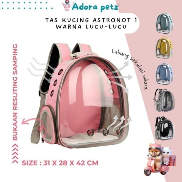 Tas kucing Astronot 1 Full Transparan
