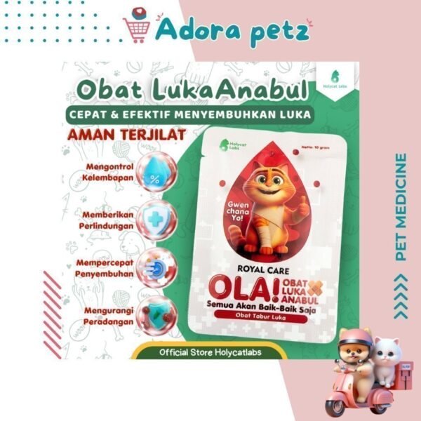 Obat Luka Bubuk Kucing Anjing Kelinci OLA - Image 6