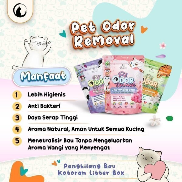 Pet odor Olive Care Butiran Penghilang Bau Litter Box - Image 2