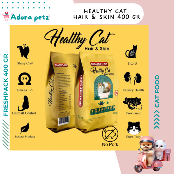 Healthy Cat Food 1.2 Kg 1.5 kg All Stages, Mother and Baby, Hair & Skin - Image 2