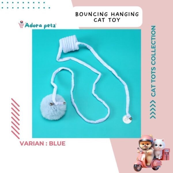 Mainan Gantung Kucing Lonceng Bola Bulu - Image 3
