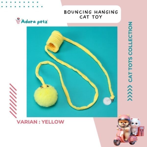 Mainan Gantung Kucing Lonceng Bola Bulu - Image 4