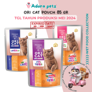 Ori Cat Pouch 85 Gr Makanan Kucing Basah Kitten Adult Ecer dan Grosir Bali [ADORA PETZ]