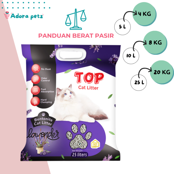 Pasir Kucing Pasir Top 25 L Gumpal Wangi 25 Liter Denpasar Bali - Image 2