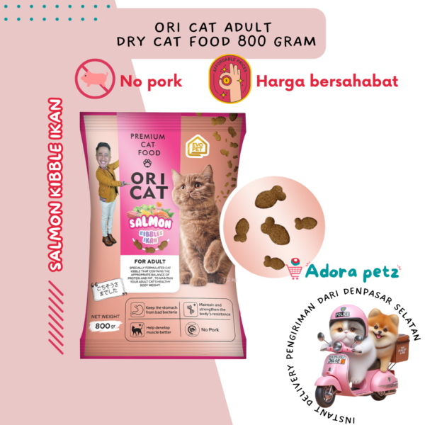 Ori Cat Adult ~ Cat Dry Food 800 Gram Ecer dan Grosir [Adora Petz] Bali - Image 4