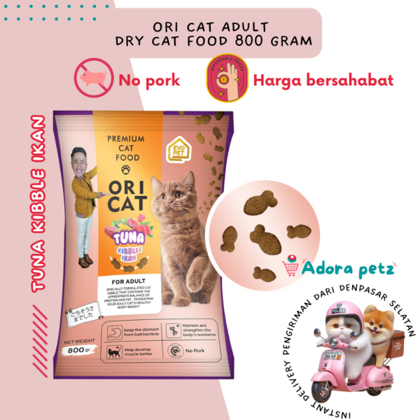 Ori Cat Adult ~ Cat Dry Food 800 Gram Ecer dan Grosir [Adora Petz] Bali - Image 2