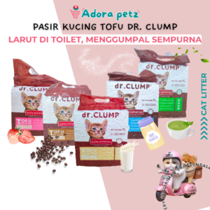 Dr Clump- Pasir Kucing Tofu Bisa langsung buang di toilet