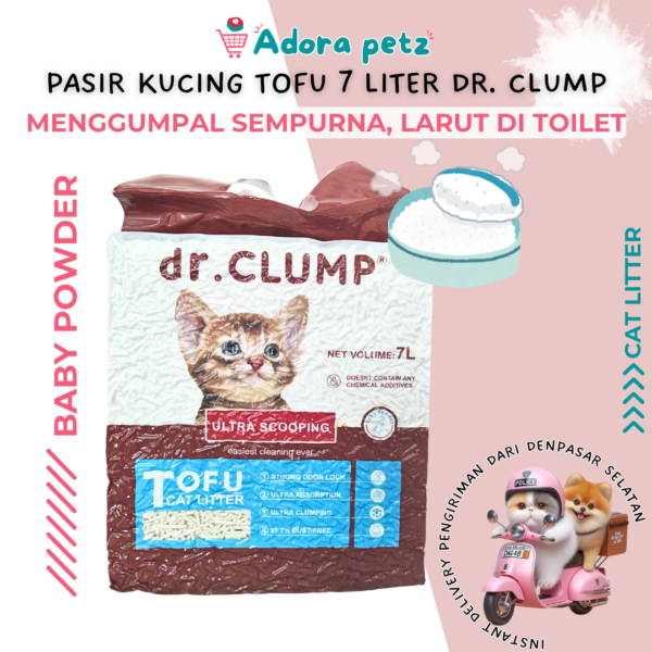 Dr Clump- Pasir Kucing Tofu Bisa langsung buang di toilet - Image 2