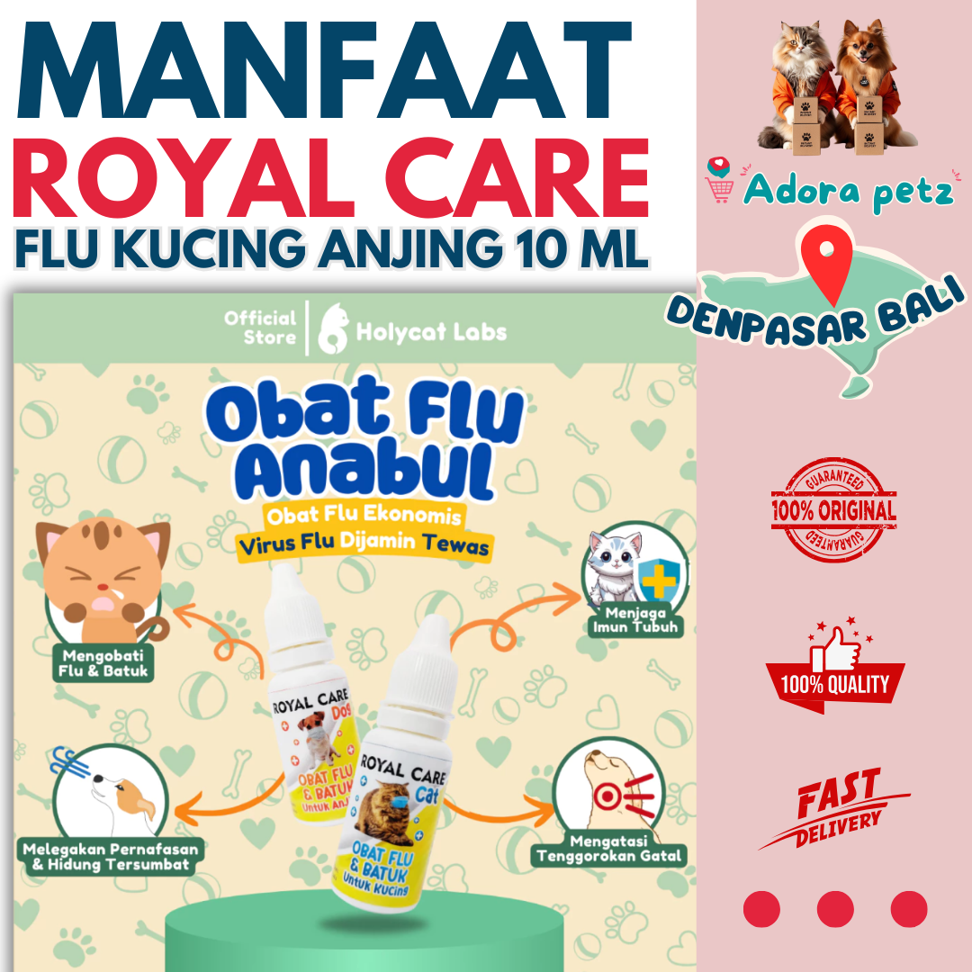 Obat flu batuk kucing anjing kemasan ekonomis royal care 10 ml - Image 2