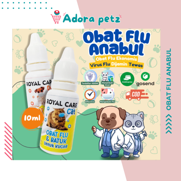 Obat flu batuk kucing anjing kemasan ekonomis royal care 10 ml - Image 3