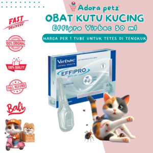 Effipro Virbac ~ obat kutu kucing tetes di tengkuk ampuh melindungi 1 bulan