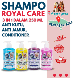 Shampo Kucing Anjing Anabul Royal Care 3in1 250 ML Basmi Kutu, Jamur, Melembutkan bulu