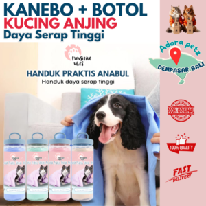 Kanebo handuk mandi daya serap tinggi untuk anabul dirumah