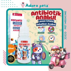 Antibiotik Kucing Anjing Holycatlabs Kandungan Enrofloxacin 5% isi 20 ml