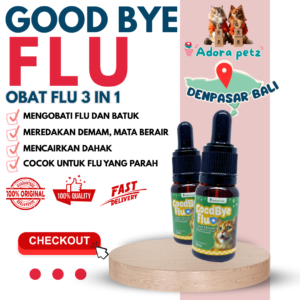Good Bye Flu Obat Flu Batuk Kucing Anjing 20 ml Holycatlabs