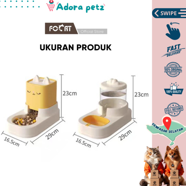 Tempat Makan Otomatis Pet Feeder 1 Set - Image 5