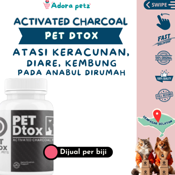 Pet Dtox Obat Detox Keracunan, Diare, Kembung pada Anjing Kucing