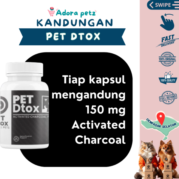 Pet Dtox Obat Detox Keracunan, Diare, Kembung pada Anjing Kucing - Image 2