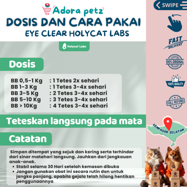 Eye Clear Holycatlabs Obat Mata Anabul Gentamicin 10 ml - Image 5