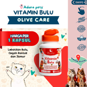 Vitamin Bulu Olive Care Mengobati Jamur, Kerontokan Menyehatkan Bulu [Adora Petz Bali]