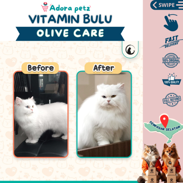 Vitamin Bulu Olive Care Mengobati Jamur, Kerontokan Menyehatkan Bulu [Adora Petz Bali] - Image 6