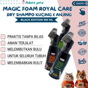 Magic Foam Dry Shampo 100 ml, Kucing Anjing Mandi Tanpa Air