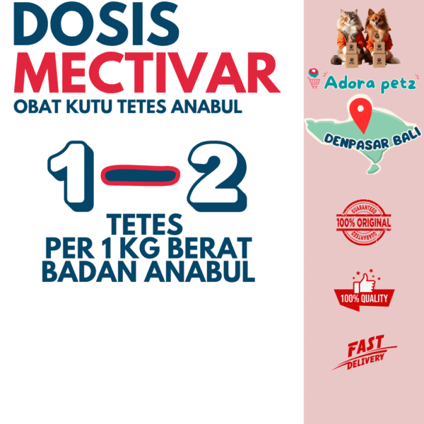 Obat Kutu Tetes di Tengkuk Mectivar Untuk Kucing Anjing Kelinci Basmi Kutu dan Cacing 5 ml - Image 7