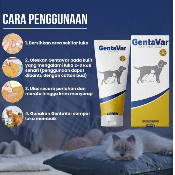 Obat Luka Hewan Gentavar Krim 10 Gram - Image 3