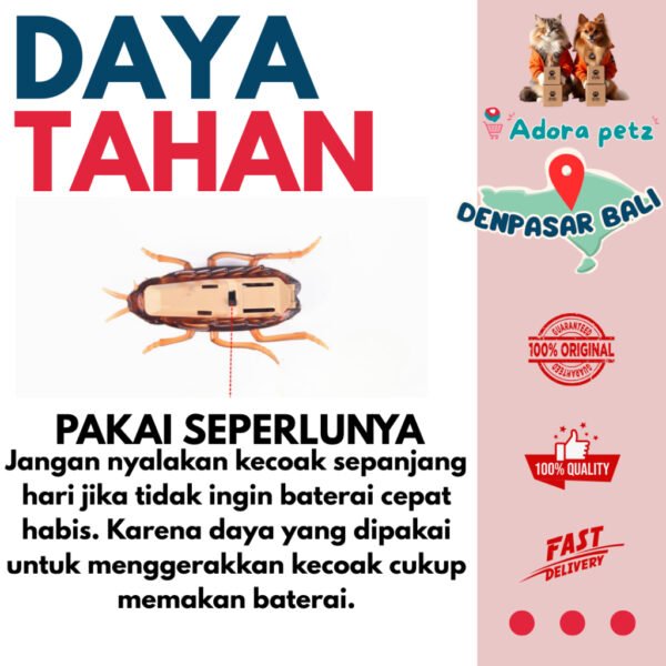 Mainan Bergerak Sendiri – Kecoak, Tikus, Laba-Laba | Vibration Crawling Toy Prank - Image 2