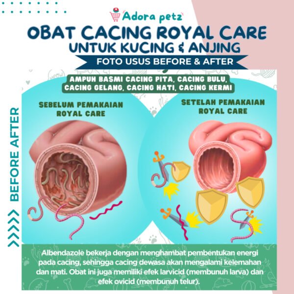 Obat Cacing Royal Care 10 ml Untuk Kucing & Anjing - Image 5